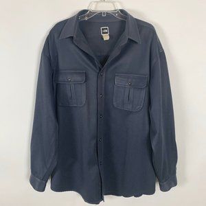 The North Face Blue Button Up Shirt Size XL